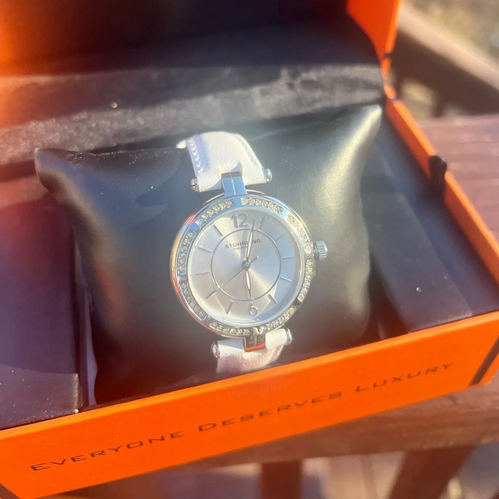 Stührling white watch womens. - Picture 4 of 8